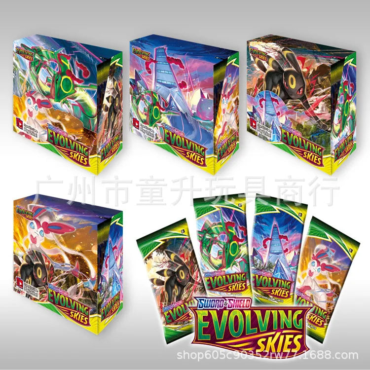 360Pcs Pokemon Card Prismatic Evolutions sv8a Scarlet Violet 151 Surging Sparks PALDEAN FATES English Booster Transaction Card
