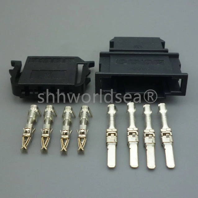 shhworldsea  4 Pin 4D0972704 191972714 Car Door Horn Socket Automotive Brake Light Switch Connector 4D0 972 704 For VW Audi