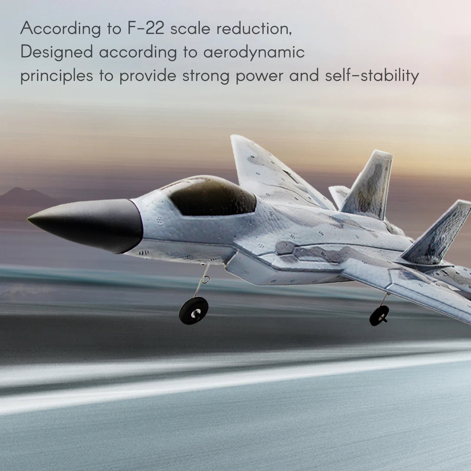 Cross-border Hot Selling F22 Fighter Series FX-822 Fixed-wing Foam Airplane Dual-aisle Rc Airplane Model
