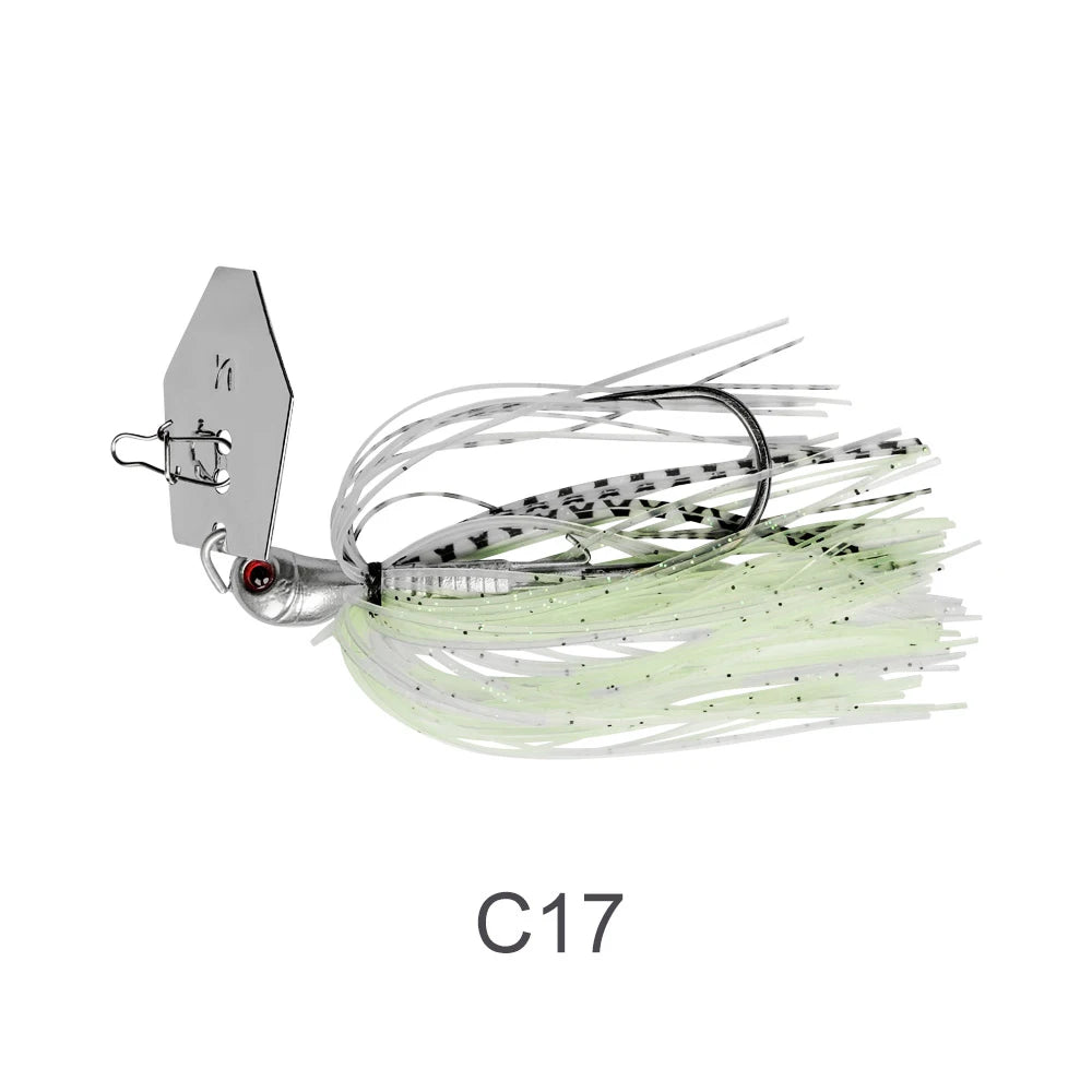 Noeby Chatterbait 10.5g 14g 21g 28g 35g Bladed Jig Needle Stinger Hook Vibration Wire Power Bait Pike Bass Jig Fishing Lure