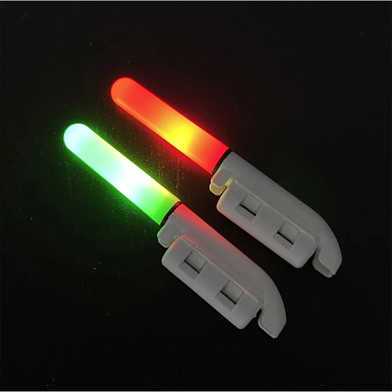 2PCS Fishing Floats Stick Light Warning Reminder Lights Fishing Buoy LED Rod Tip Luminous CR425 USB Charging Night Pesca Tackle