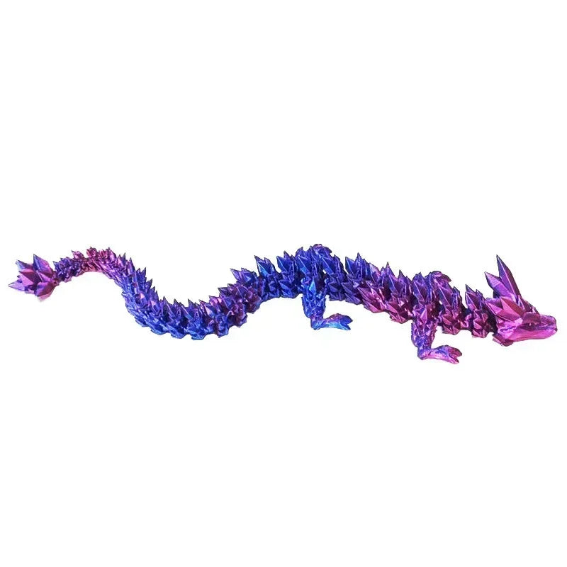 Luminous Toy 3D Printed Dragon Glow in the Dark Flying Dragon Rotatable Articulated Wing Dragons Home Office Ornaments Kids Gift