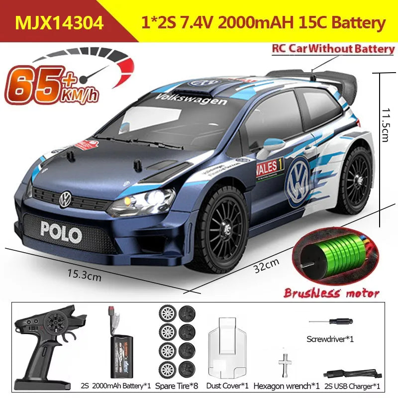 Hyper Go MJX 14301 14302 14303 1/14 4WD RC Car 65km/h Brushless 2.4G Remote Control Car Off-road High Speed RC Cars Truck Toy