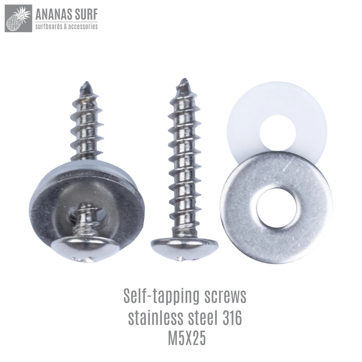 Pineapple Surf M5，M6 Hydro Foil Board Strap Screw 316 Stainless Steel Set Kite Wing Windsurf Accessories