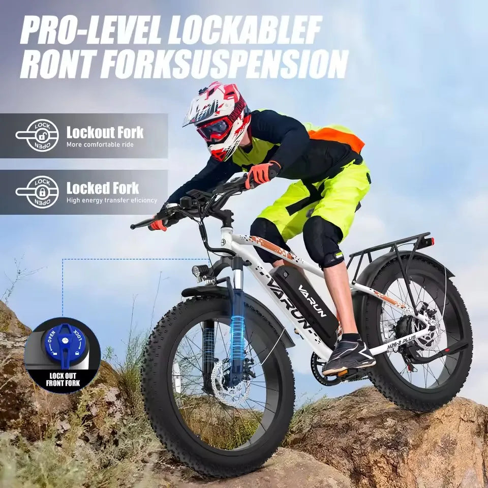 Electric Bicycle 26inches Tires 750W E-bike 48V 15AH E-Mountain Bike 7 Speed Long Range Ebike Adult Electric Bike