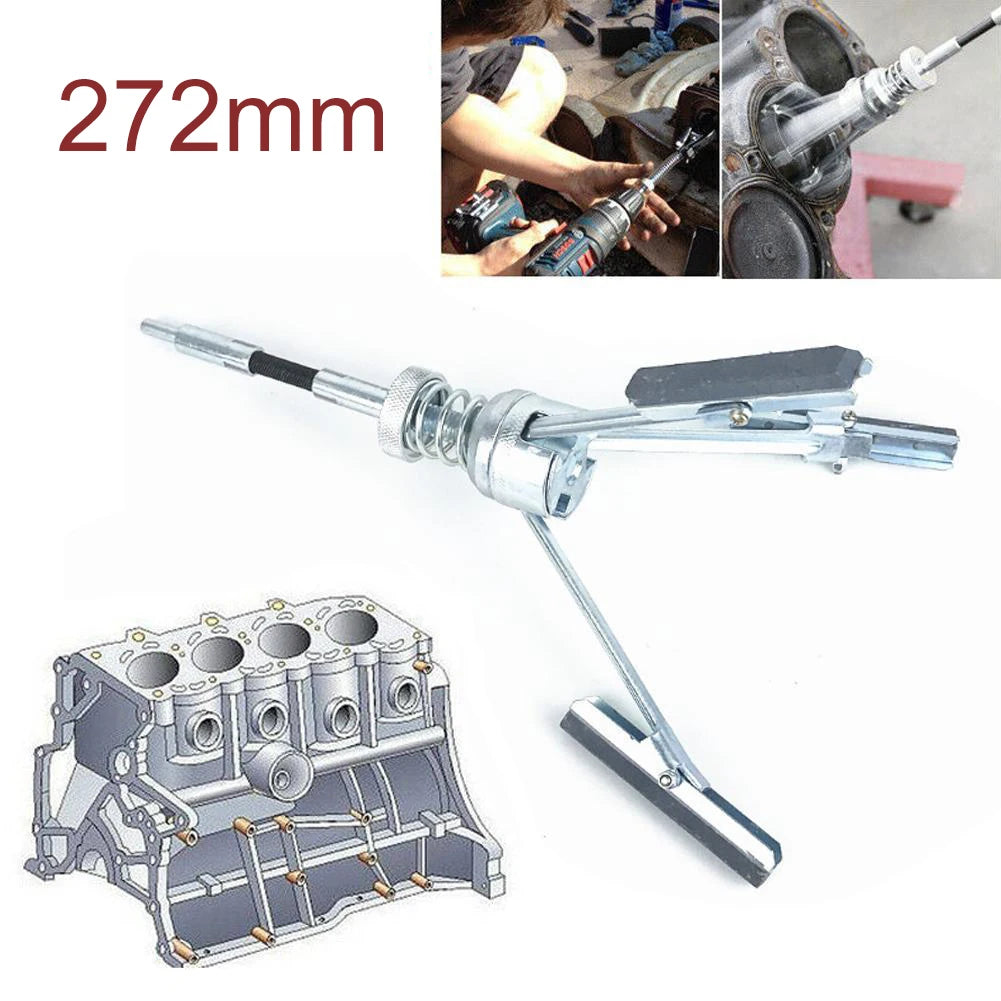 51-177mm Three-jaw Cylinder Sander Inner Diameter Grinder Steel Car Engine Brake Cylinder Bore Hone Tool Flexible Shaft Honing