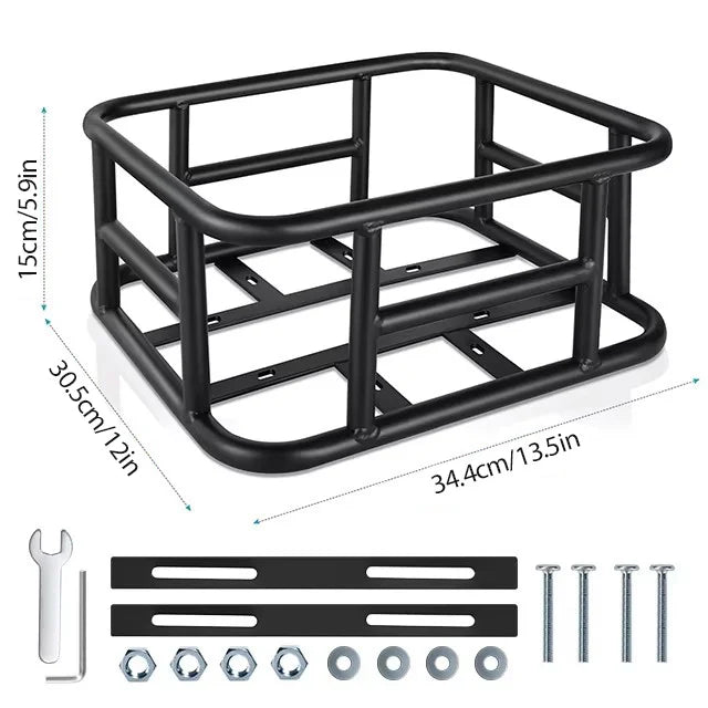 Rear Bike Basket Bicycle Cargo Rack Bag Large Capacity Fron E-Bike Basket Bike Baskets Rear Rack  for Outdoor Travel Shopping