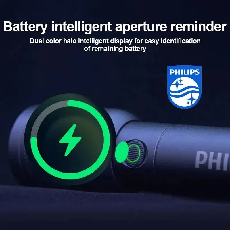 Philips SFL6168 LED Flashlight 1000Lumen1000m Portable Powerful Bright Flashlights Camping Lamp for Outdoor Hiking Self Defen