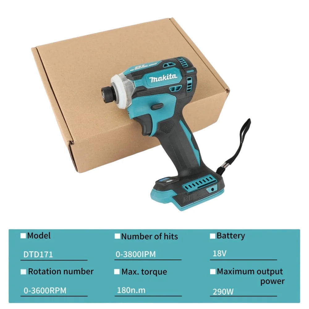 Makita DGA404 18V Cordless Angle Grinder And DTD171 Impact Drill Combo for Woodworking And Metalworking Tools Set