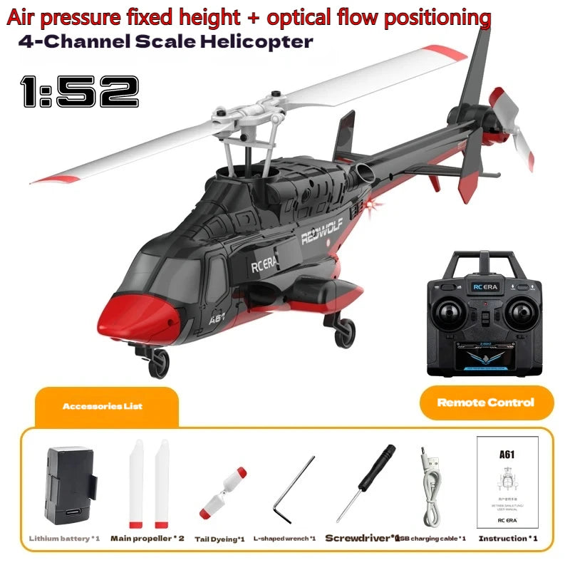 1: 52 RC ERA A61 airplane model helicopter air pressure constant altitude optical flow positioning remote control airplane gift