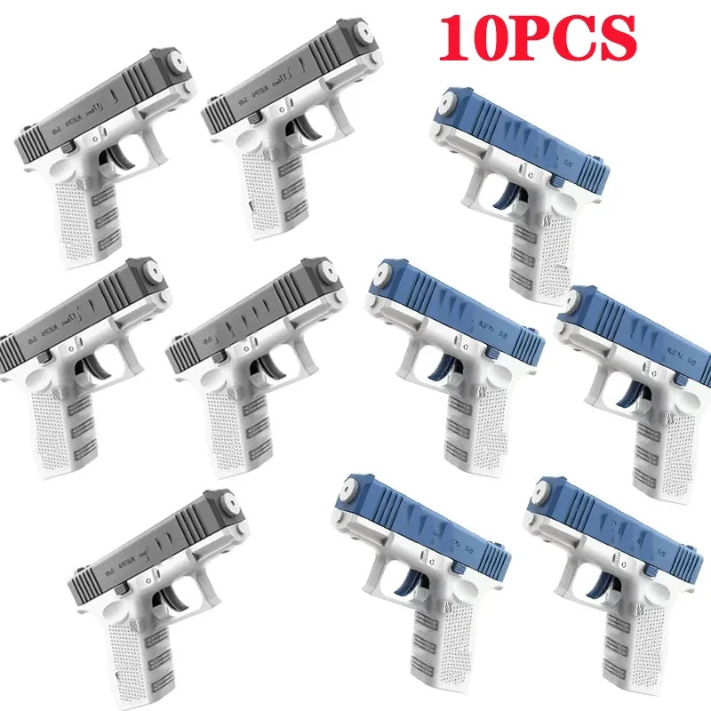 GOWKE 10PCS New Water Gun NON Electric Pistol Shooting Toy Full Automatic Summer Beach Toy For Kids Children Boys Girls Adults