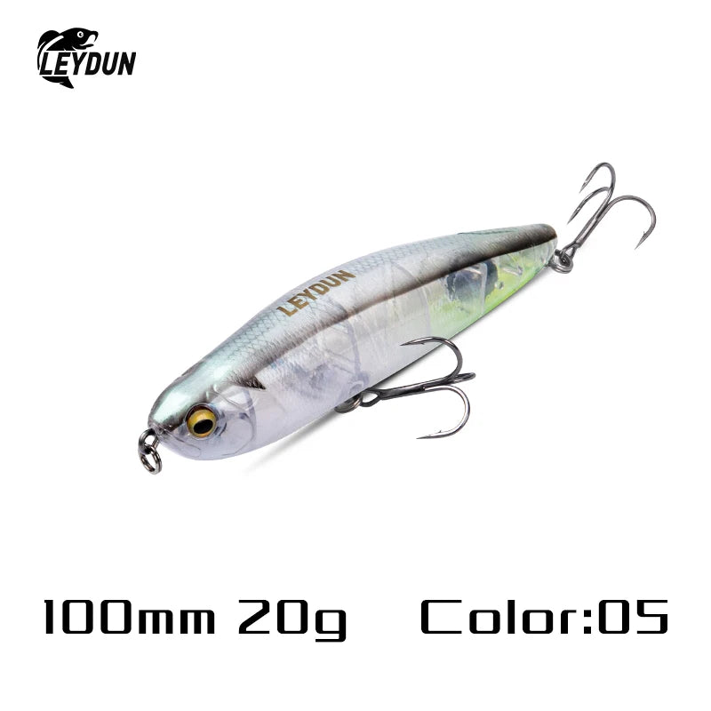 LEYDUN Z-Claw Fishing Lures Floating Pencil 86mm 100mm 120mm Topwater Hard Baits Surface Stickbait Good Action Bass Wobblers