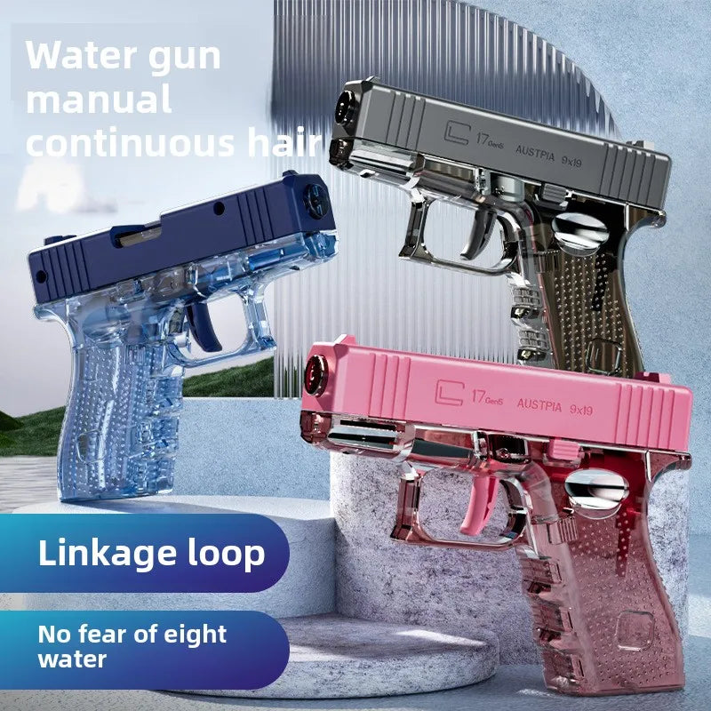 Manual Water Gun Large capacity water pistol Beach Outdoor Toy continuous firing Swimming Pool Toys