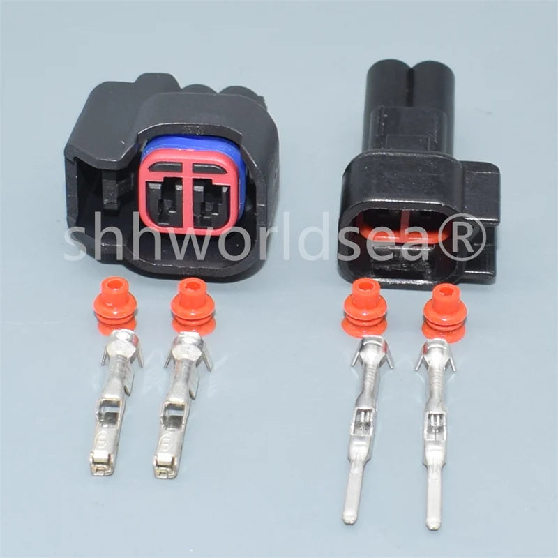 1Sets 2 Pin 1.5mm Female EV6 EV14 Car Fuel Injector Connector Female Male For Dodge LS2 LS3 GM 7283-5967-30