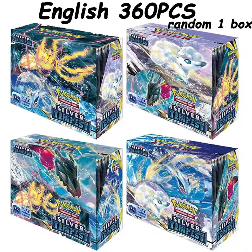 NEW 360PCS Pokemon Card White Flare Black Bolt Prismatic SPARKS Scarlet Violet 151 English Booster Battle Transaction Gift