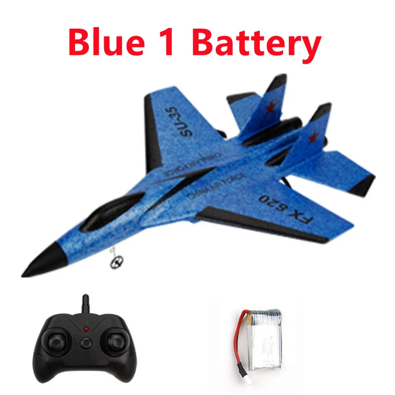 FX620 RC Plane Toy Cessna 150m Jet Su35 Electric Foam Flyer Remote Control Hawker Glider Airplane Model 2.4G Hand Throw Wingspan