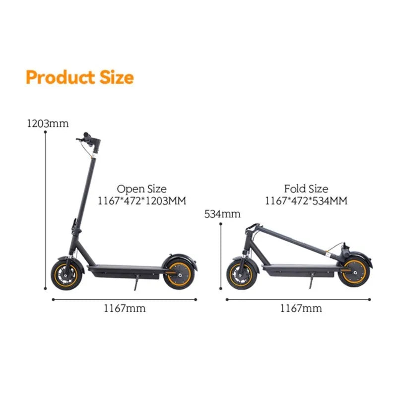 10 Inch 36V15Ah Durable City Electric Kick Scooter