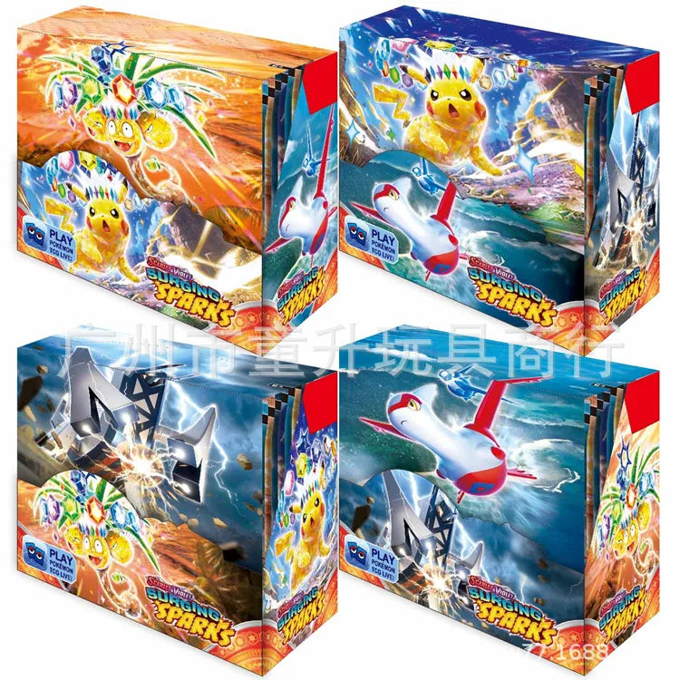 360Pcs Pokemon Card Prismatic Evolutions sv8a Scarlet Violet 151 Surging Sparks PALDEAN FATES English Booster Transaction Card