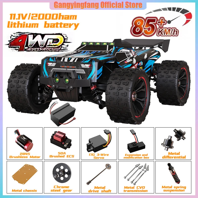 SG116 9522PRO 85KM/H High Speed ​​RC Car Brushless 4WD Off-Road Drift Remote Control Car 1:16 Professional Racing Cars vs SG116MAX