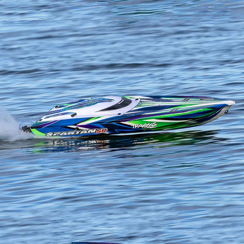 Traxxa Spartan Sr Sparta 1/10 Simulation Remote Control Electric Brushless Self Flipping Speedboat Model 103076-4/Trailer 10350