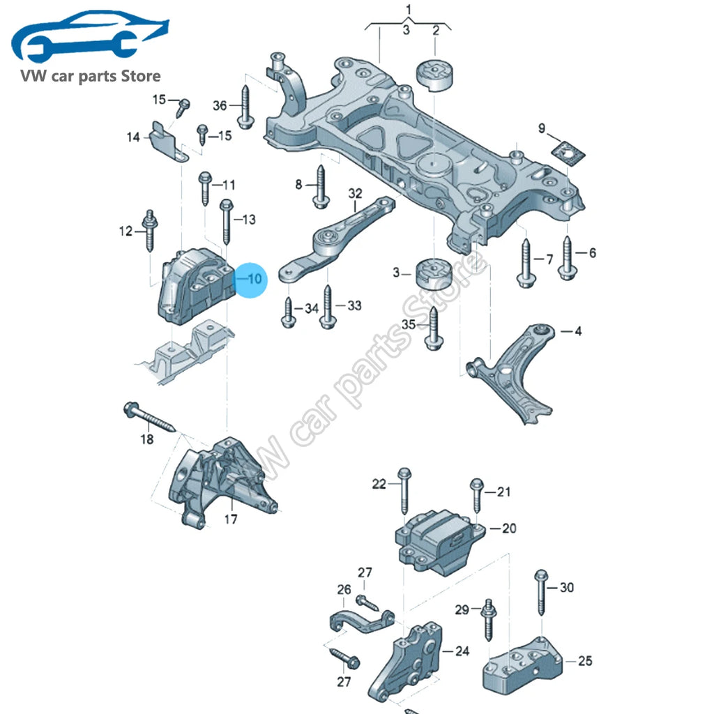 1K0199262BG Engine Motor Mount for VW Passat Touran Sagitar Magotan CC SKODA YETI Octavia Superb 1K0199262CG 5N0199262F