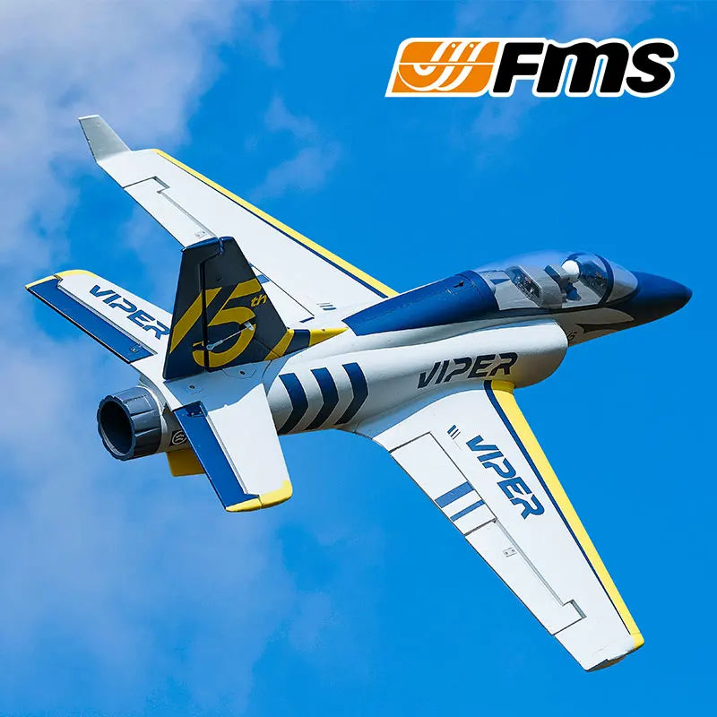 FMS 70mm Viper V2 PNP RC Airplane Ducted Fan EDF Jet Trainer 6S 6CH With Retracts Flaps Model Hobby Plane Aircraft Avion EPO