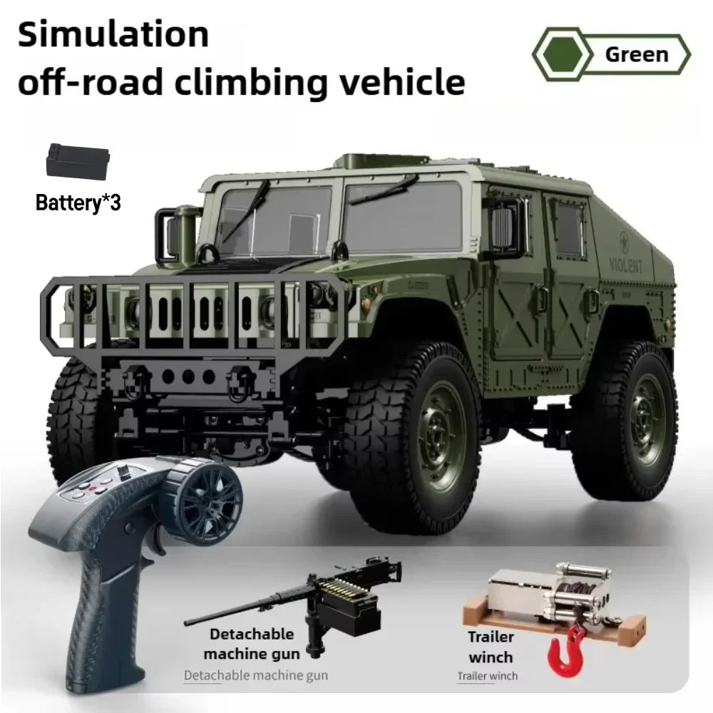JJRC C8835 RC Car 3 Batteries Simulation 4x4 All-terrain RC Off-road Climbing Car Electric Remote Control Car Model with Light
