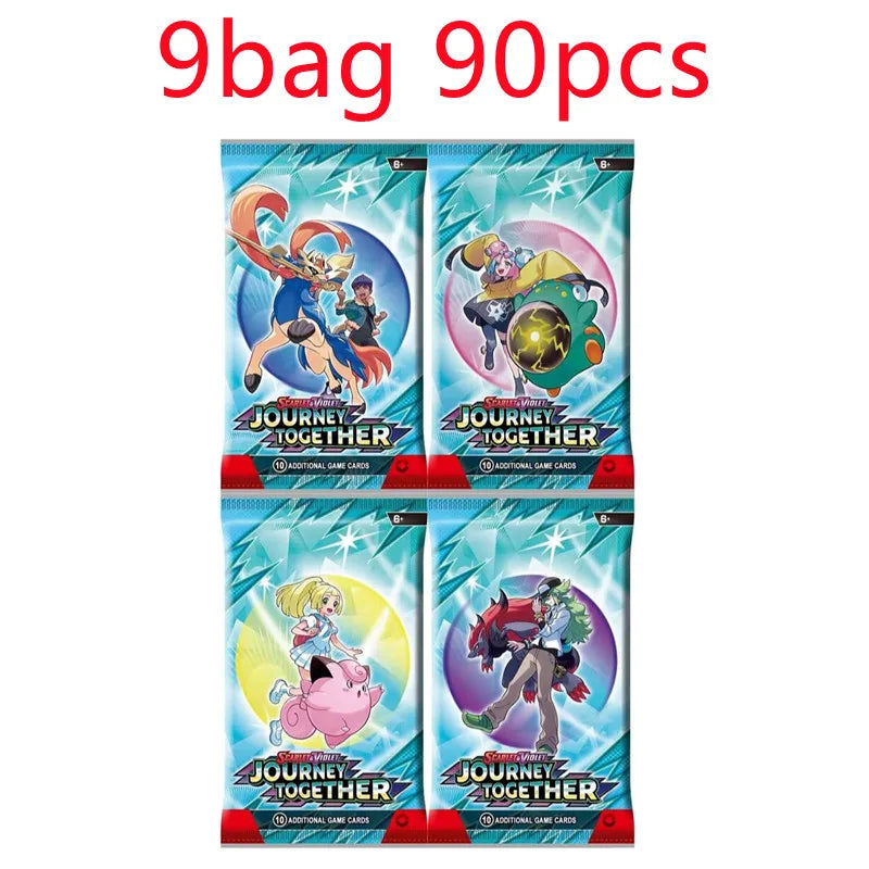 360 Pcs Pokemon Card Journey Together Prismatic Evolutions 151Ultra Prism English Booster  Stellar Crown Battle Transaction Card