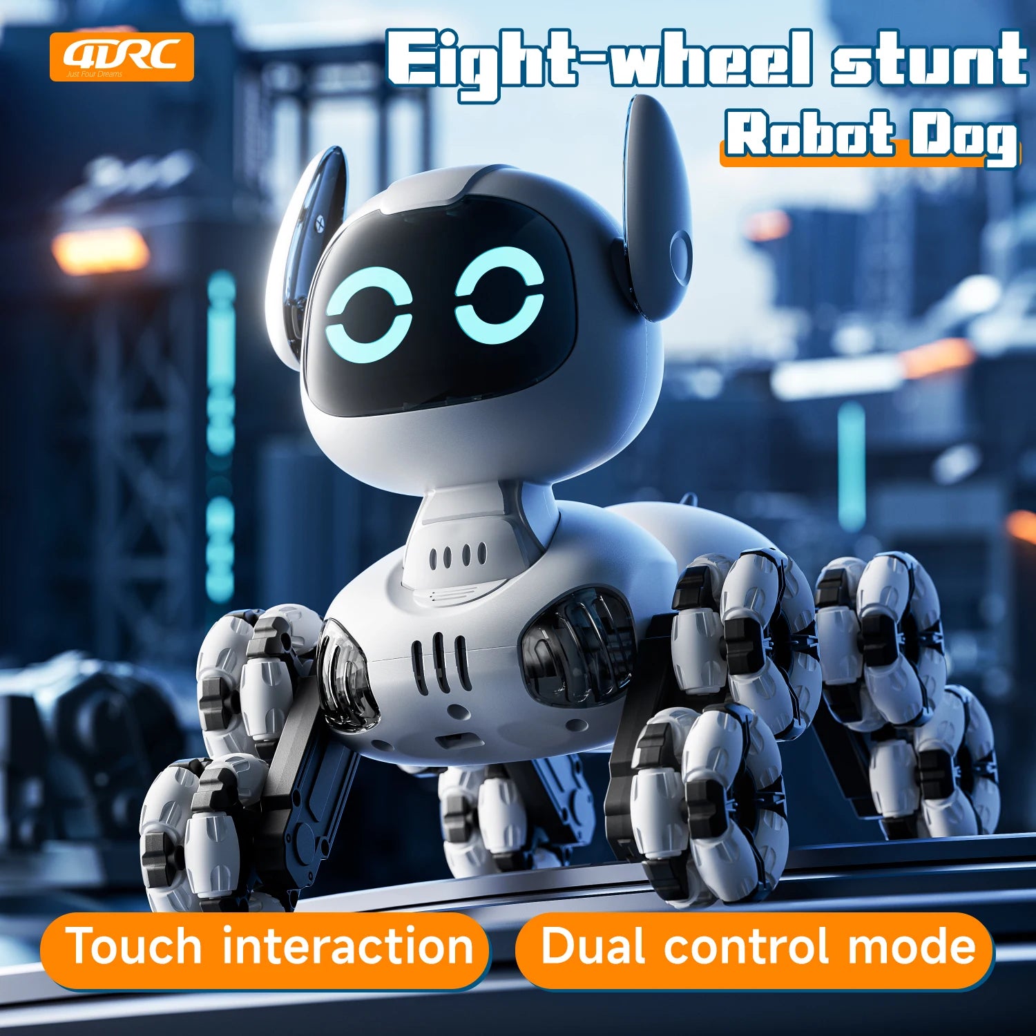Y9 8WD RC Robot Dog Car Toy 2.4G Radio Remote Control Cars Touch-sense Music Stunt Drift Vehicle Electric Toy for Boys Kids Gift