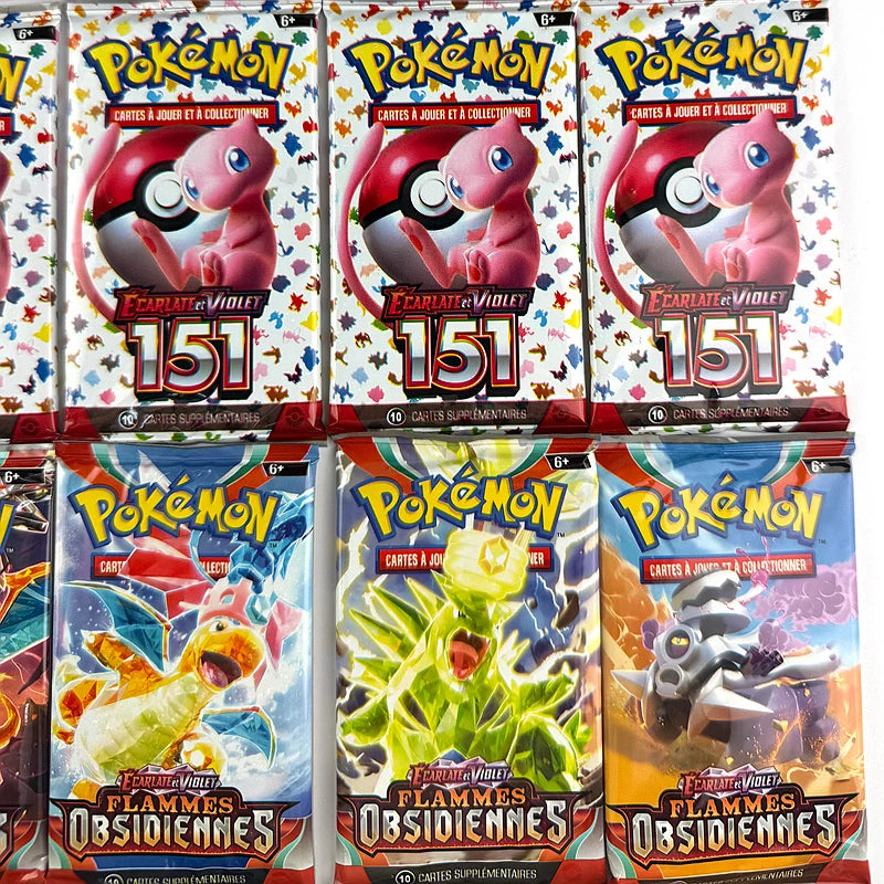 10/20Pcs French Pokemon Cards 151,OBSIOIENNES,AVENTURES ENSEMBLE Booster Gifts Booster Battle Collection Card Toys