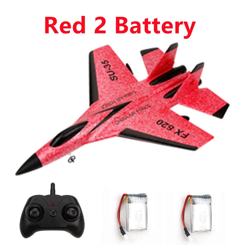 FX620 RC Plane Toy Cessna 150m Jet Su35 Electric Foam Flyer Remote Control Hawker Glider Airplane Model 2.4G Hand Throw Wingspan