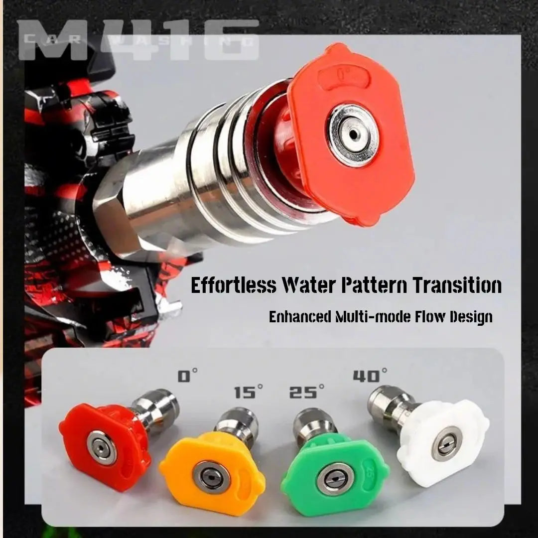Various Sprinkler Heads Car Wash Water Gun M416 Style Fun Outdoor Cleaning Blaster High Pressure Spray Cool Gifts For Adults