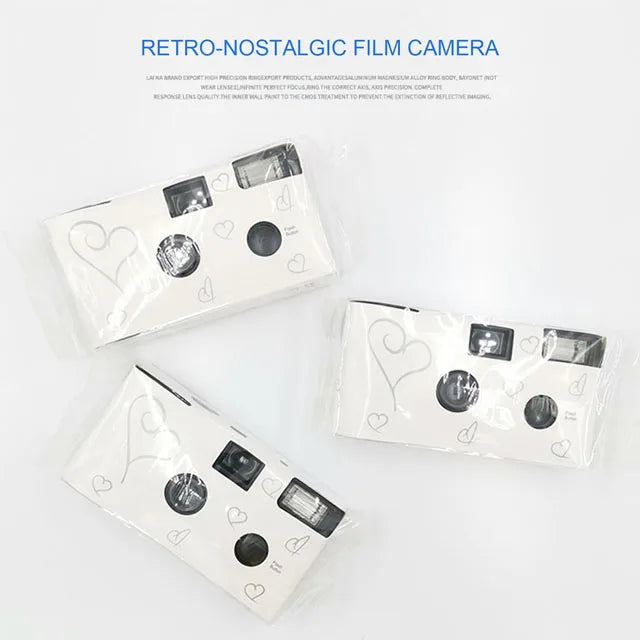 1-6 PCS Retro 27 Photos 35mm Disposable Film Camera Manual Fool Optical Camera Children's Gift Single Use Camera Film Sets ﻿