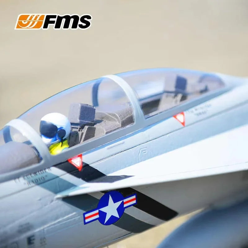 FMS 70mm Ducted F/A-18F V2 Hornet 6-Channel Electric Model Aircraft Remote Control Assembled Fixed-Wing Aircraft