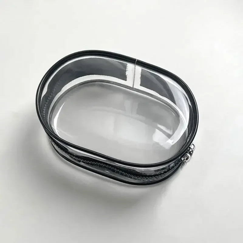 Portable Mini Clear Zipper Storage Bag Keychain Box Organizer For Earphones Chargers Gift Bag Transparent Organizer Bag