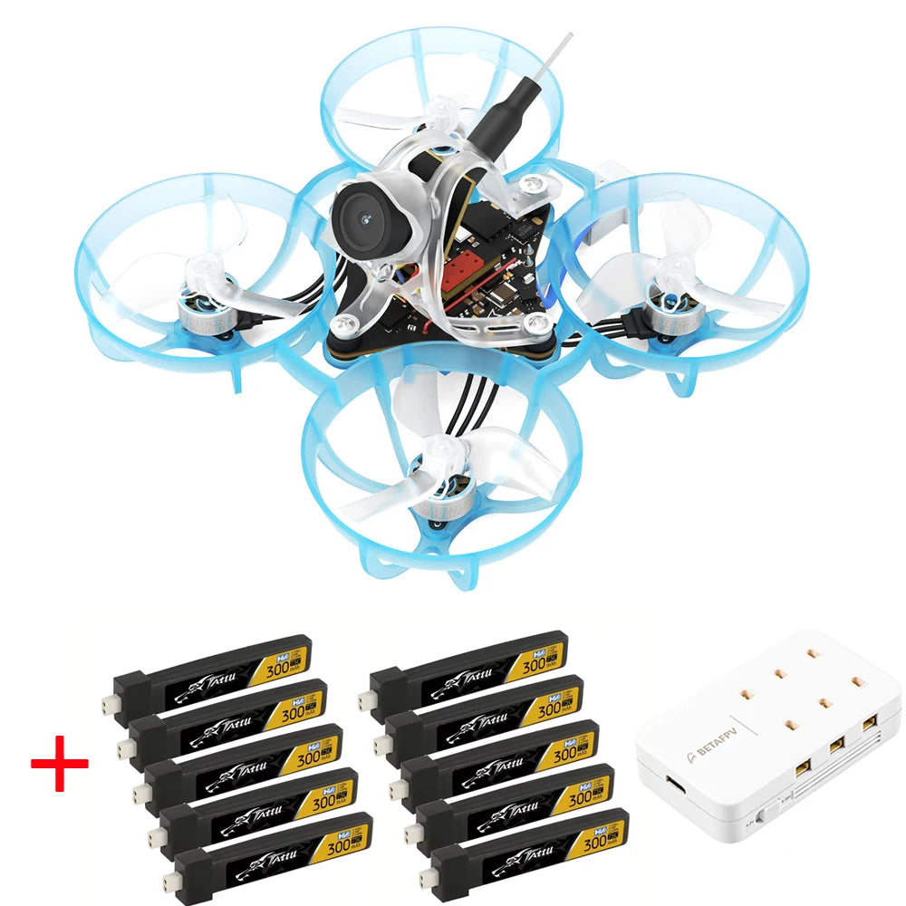 BETAFPV Air65 Brushless Whoop Quadcopter 5IN1 Racing Freestyle Mini Drone Tattu 300mAh 1S 75C Battery