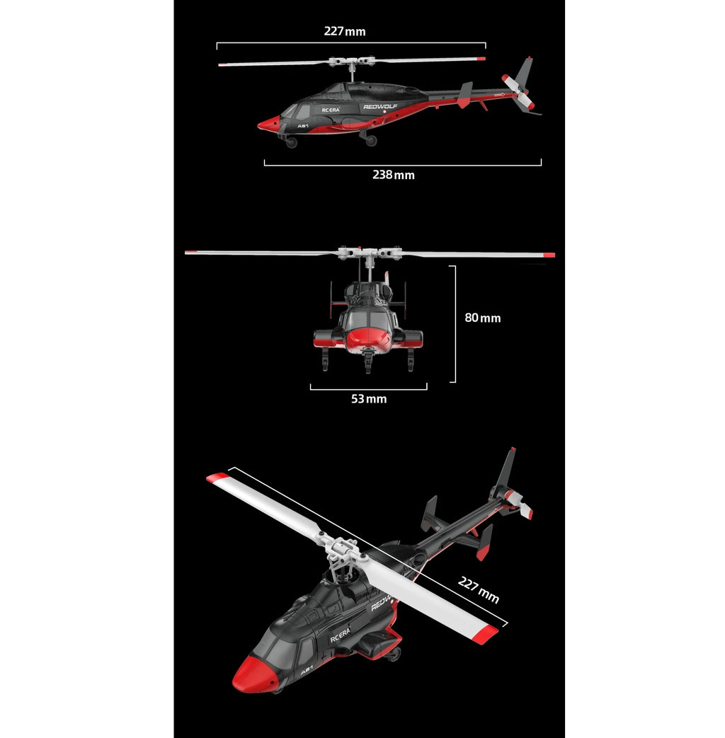 1: 52 RC ERA A61 airplane model helicopter air pressure constant altitude optical flow positioning remote control airplane gift