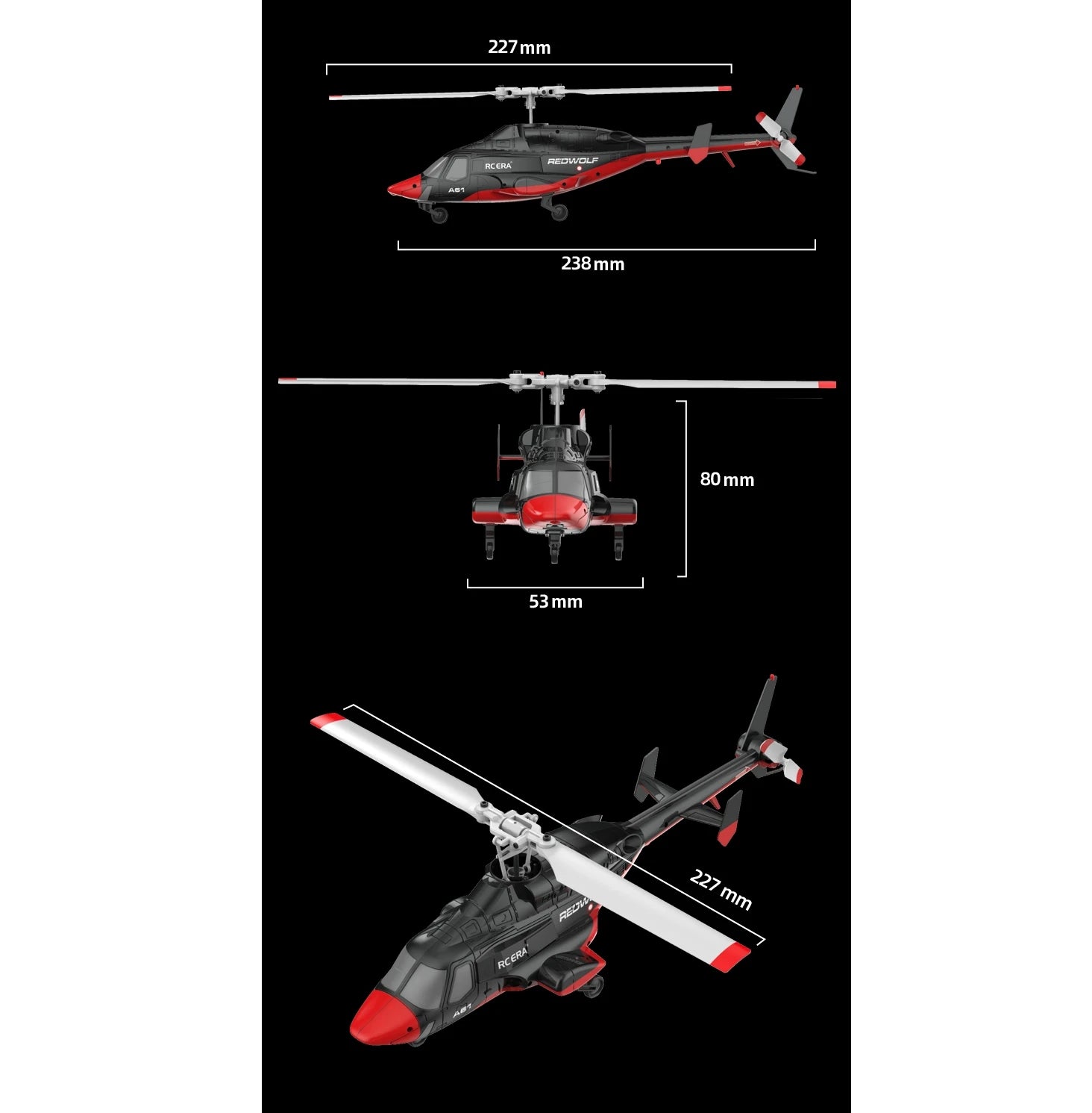 1: 52 RC ERA A61 airplane model helicopter air pressure constant altitude optical flow positioning remote control airplane gift