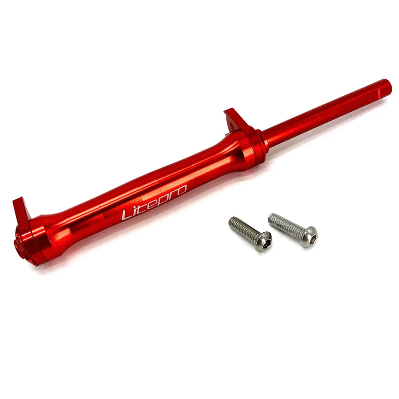 Litepro Easywheel & Extension Rod For Brompton Folding Bike Rear Cargo Rack Bearing Easy Wheel Telescopic Bar Aluminum Alloy