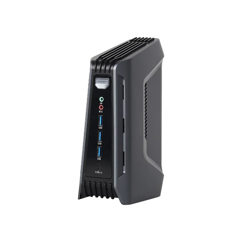 Helorpc Diy Gaming Computer with Inter Ultra 7 165H with 2xDDR5 2xM.2 NVME 1xHDMI2.1 3xUSB3.2 Support WIN10 LINUX Pfense Mini PC
