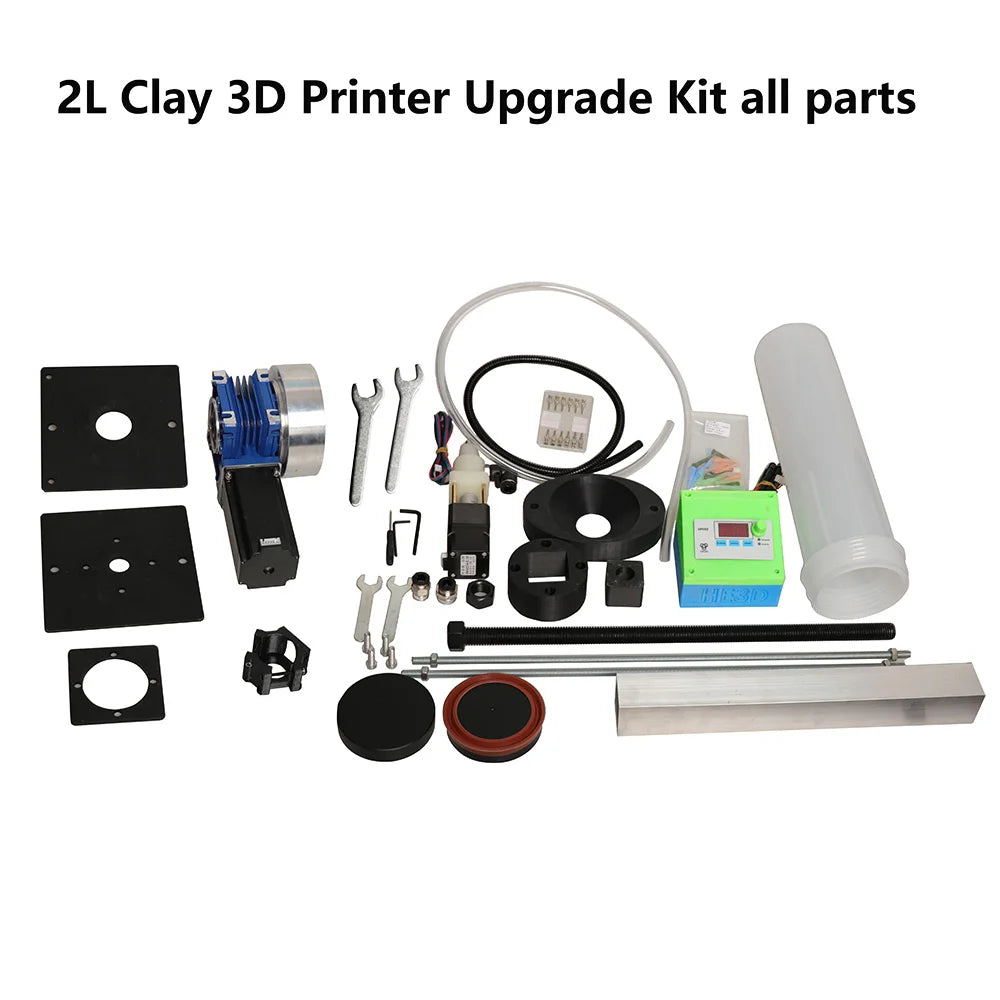 TC500 2L clay ceramic delta 3D printer  KIT DIY with a inner diameter of 85mm barrel piston pusher