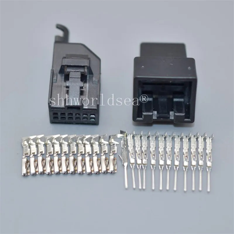 Shhworldsea 1Set 12 Pin 1-1534096-1 8E0972112A Automotive Wiring Cable Connector Auto Female Male Plug With Terminals