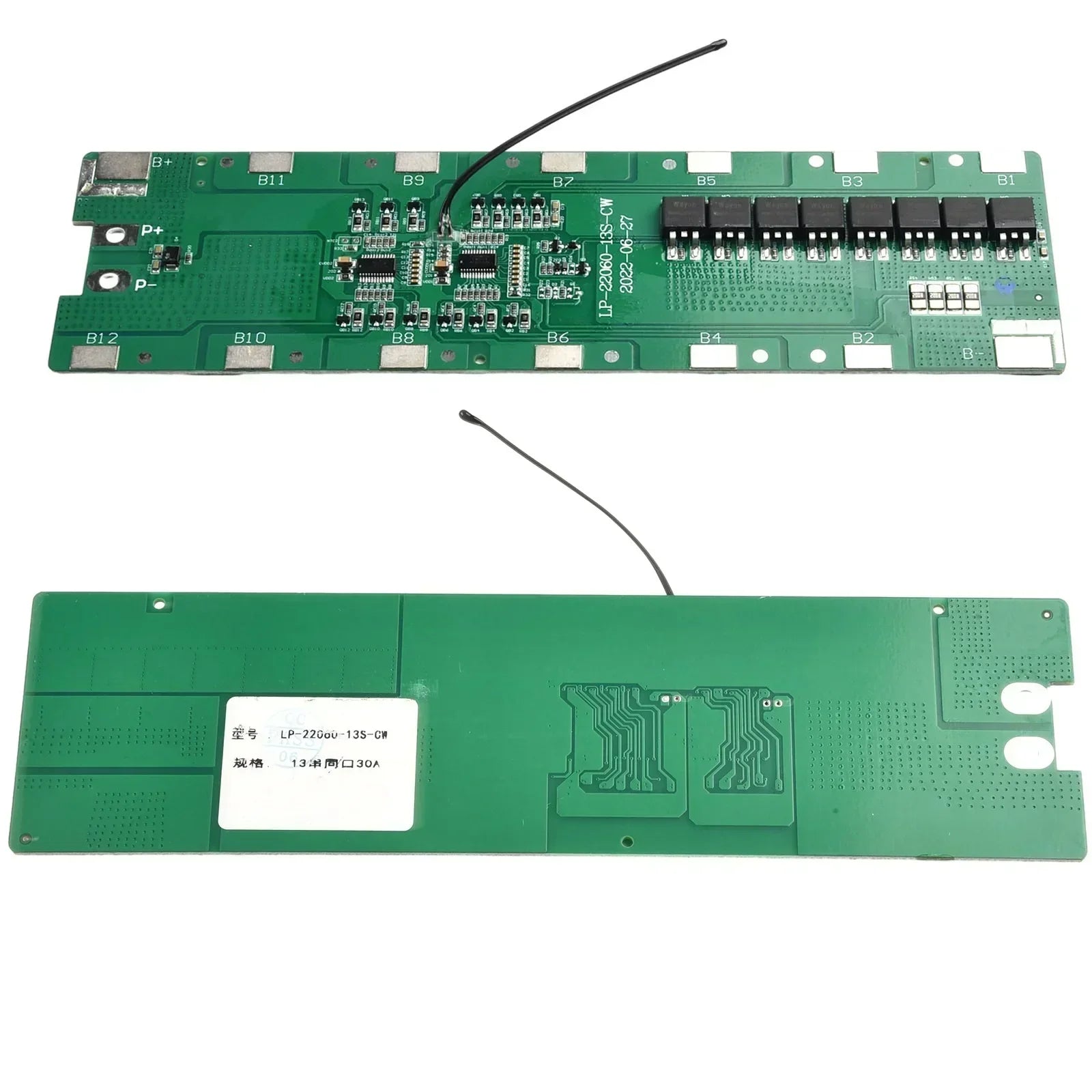 13S 6P 48V Spare E-Bike Battery Box Holder PCB Board With Balance For E-Scooter 48V E-bike Batteries E-bike Battery BoxPCB Board
