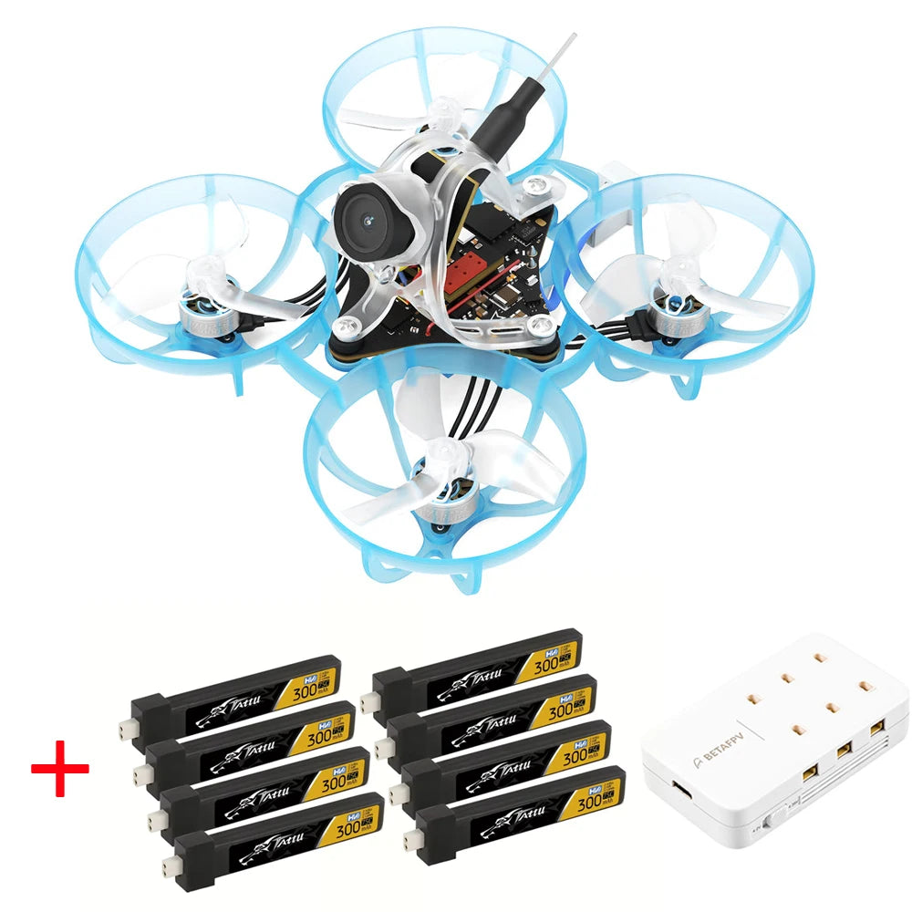 BETAFPV Air65 Brushless Whoop Quadcopter 5IN1 Racing Freestyle Mini Drone Tattu 300mAh 1S 75C Battery