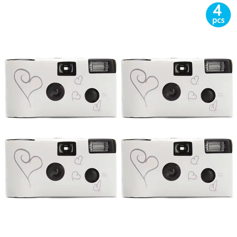 1-6 PCS Retro 27 Photos 35mm Disposable Film Camera Manual Fool Optical Camera Children's Gift Single Use Camera Film Sets ﻿