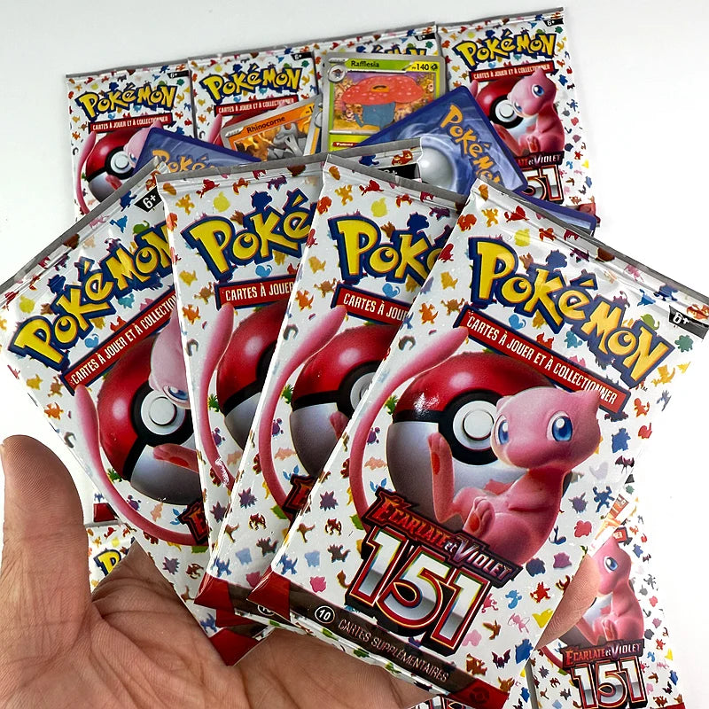 10/20Pcs French Pokemon Cards 151,OBSIOIENNES,AVENTURES ENSEMBLE Booster Gifts Booster Battle Collection Card Toys