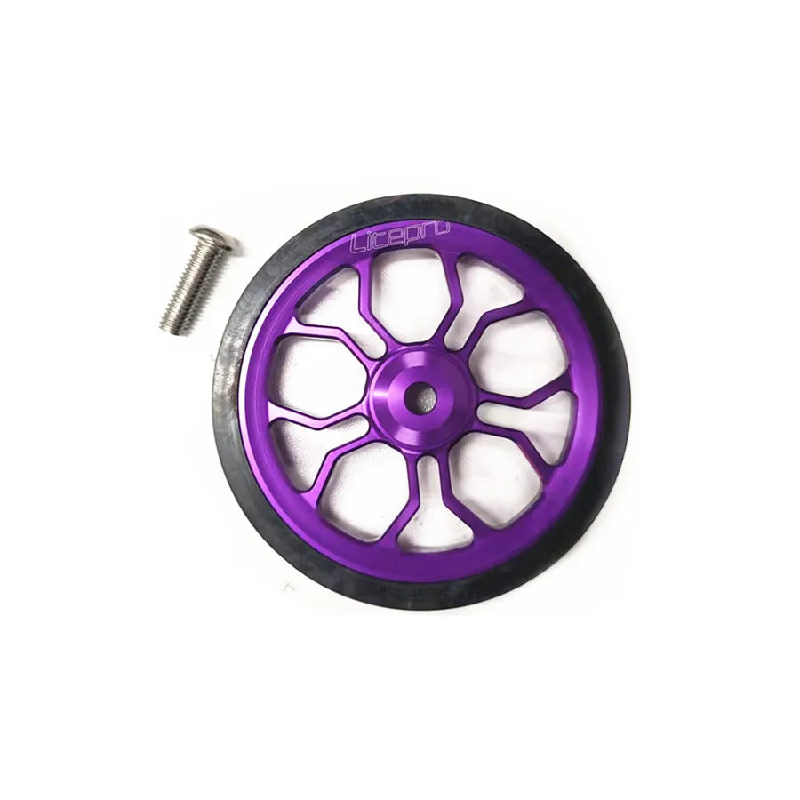 Liteproelite Bike Easy Wheel Large 82mm Spider Shape Easy Wheels Enlarged Modified Bearing Rolling Wheel For Brompton Bicycle