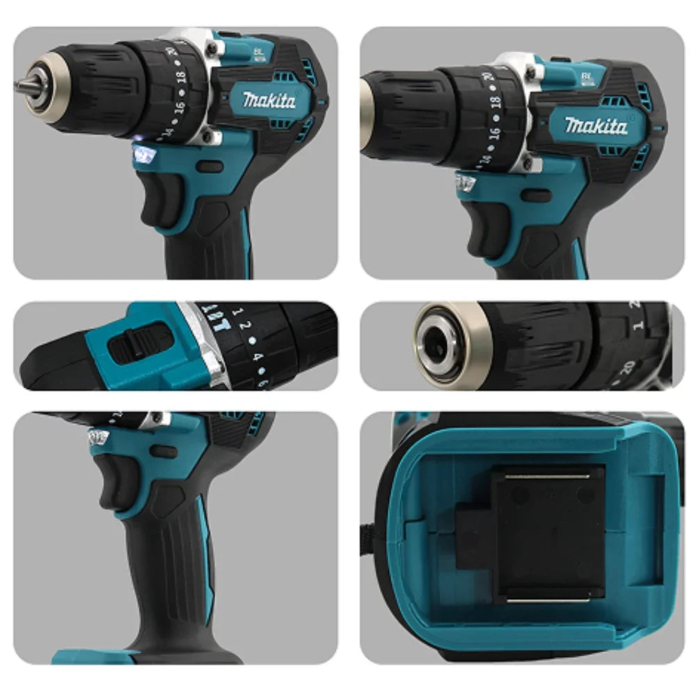 Original Makita DDF487 Cordless Driver Drill Brushless Electric Impact Screwdriver Rechargeable Power Tool 18V With battery