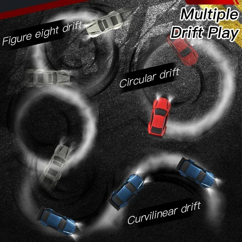 1∶64 2.4G High Speed Drift Rc Car 4WD Remote Control Car Four Wheel Drive Radio Controlled Mini RTR Racing Model Boys Toys Gifts