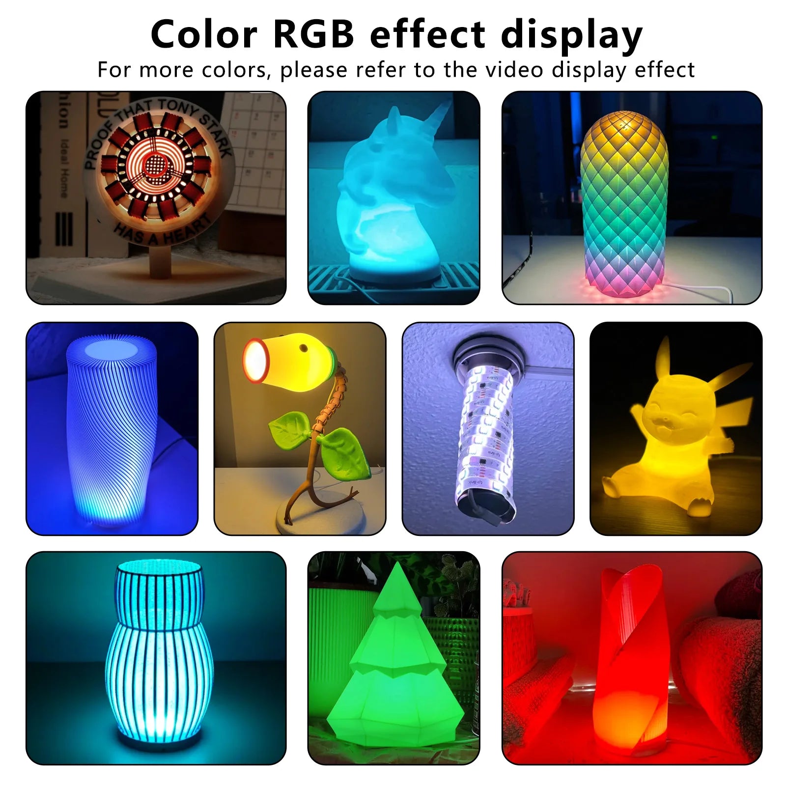 For Bambu Lab 3D Printing DIY Creative Model Computer Wireless Mouse Aviation Model Engine LED Light Kit 001 3D Printer Par